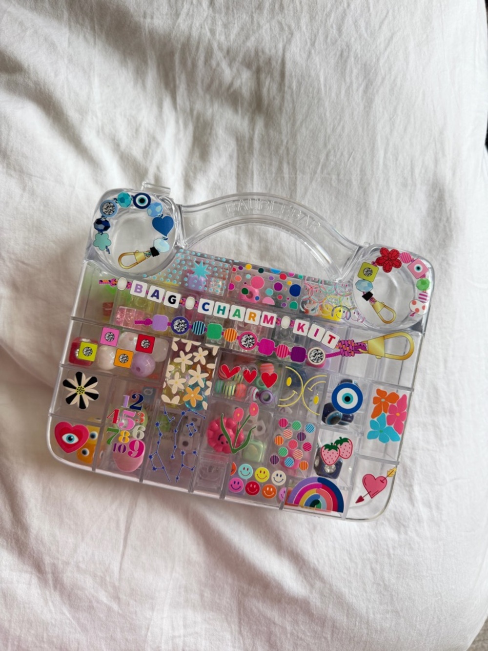 Baublebar Bag Charm Kit Case with Colorful Charms